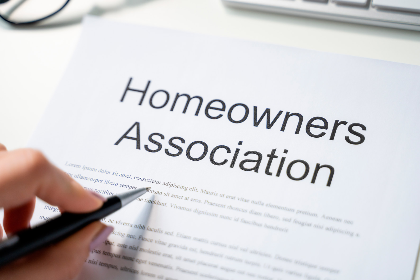 Homeowners association document